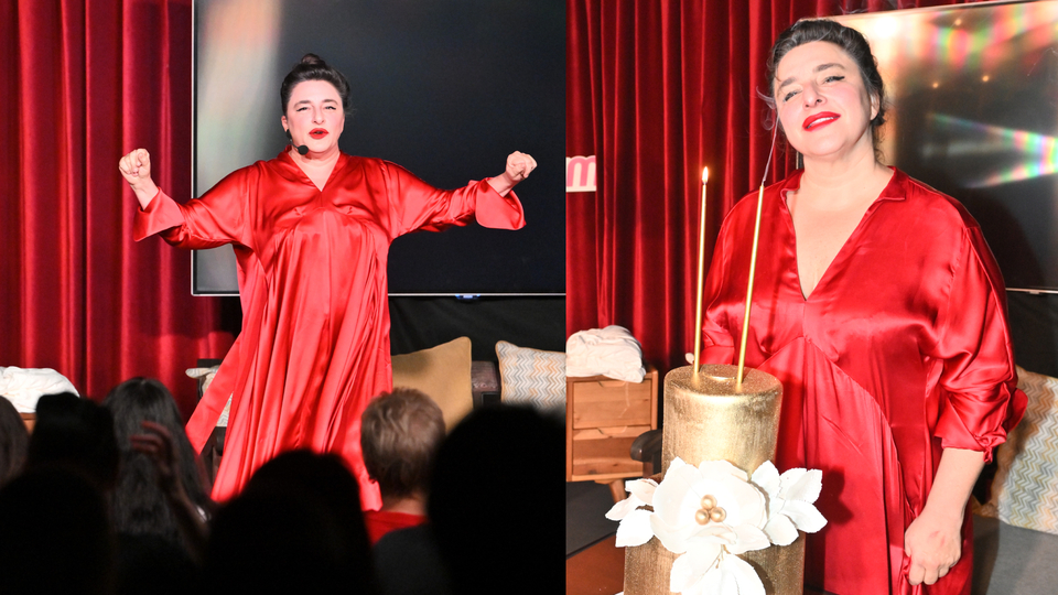 Sahnede sürpriz doğum günü