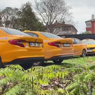 Otoparklar, trafikten men edilen taksilerle doldu taştı!