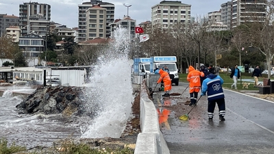 Uyarıların ardından başladı! İstanbul'da lodos etkisi