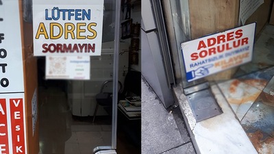 Bir yokuş iki ayrı tabela