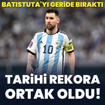 Tarihi rekora ortak oldu!