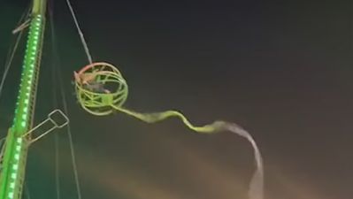 Eğlence parkında korku dolu anlar