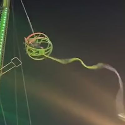 Eğlence parkında korku dolu anlar