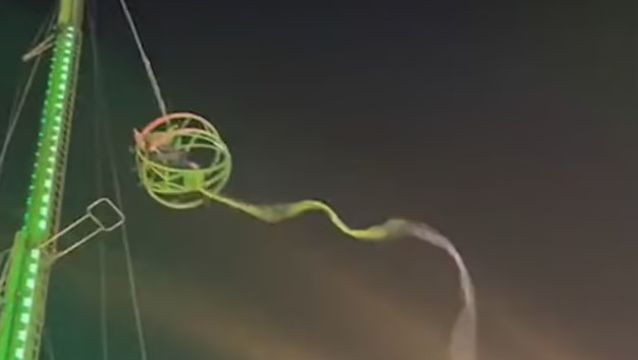 Eğlence parkında korku dolu anlar