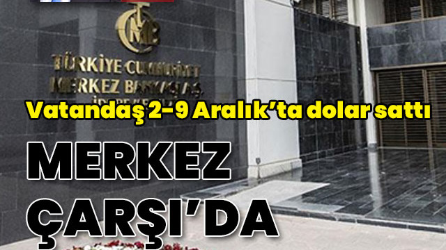 Vatandaş 2-9 Aralık'ta 2.7 milyar dolar sattı