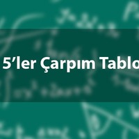 5'ler çarpım tablosu nasıl ezberlenir?