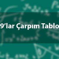 9'lar çarpım tablosu nasıl ezberlenir?