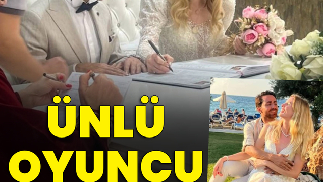 Ünlü oyuncu evlendi