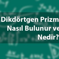 Dikdörtgen prizmanın hacmi nasıl hesaplanır?