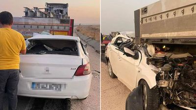 TIR'a çarpan uzman çavuş kurtarılamadı!