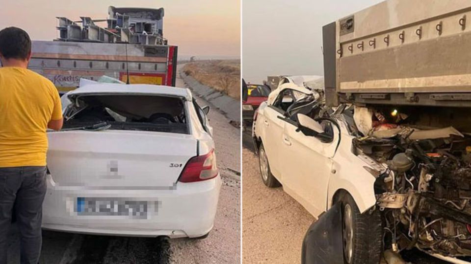 TIR'a çarpan uzman çavuş kurtarılamadı!