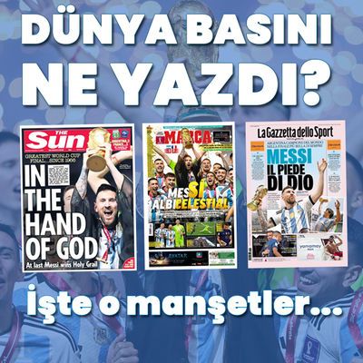 Dünyada Arjantin manşetleri!