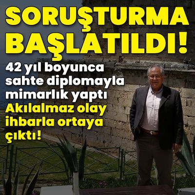 42 yıl boyunca sahte diplomayla mimarlık yaptı