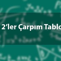 2'ler çarpım tablosu nasıl ezberlenir?