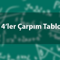 4'ler çarpım tablosu nasıl ezberlenir?