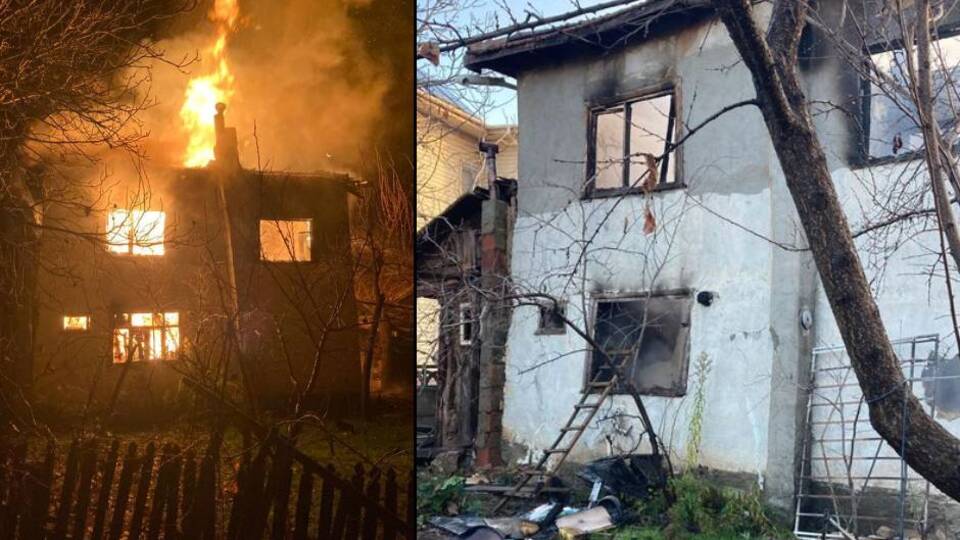 89 yaşındaki kişi alevlerden kurtulamadı