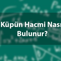 Küpün hacmi nasıl hesaplanır?