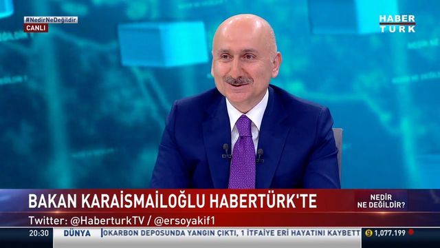 Bakan Karaismailoğlu Habertürk'te soruları yanıtladı