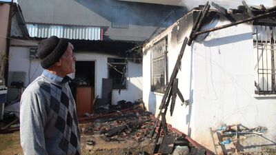 Eviyle birlikte biriktirdiği kira parası da yandı!