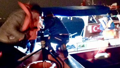 Maltepe'de tekne karaya oturdu