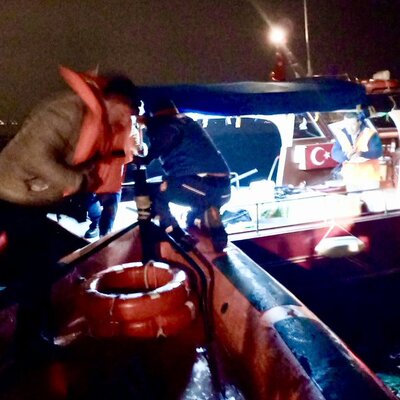 Maltepe'de tekne karaya oturdu