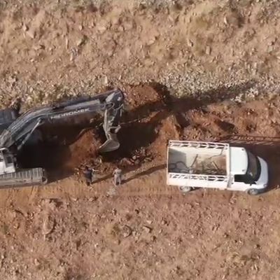 Kepçeyle kablo hırsızlığı drone ile kayıtta!