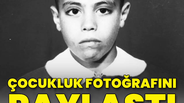 Çocukluk fotoğrafını paylaştı