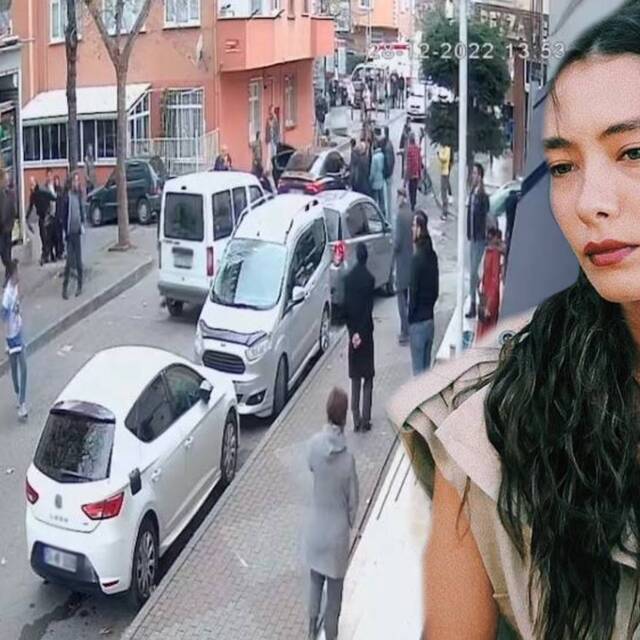 Dizi setine bıçaklı palalı saldırı