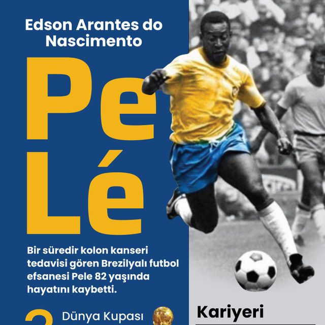 Brezilyalı futbol efsanesi Pele 82 yaşında hayatını kaybetti