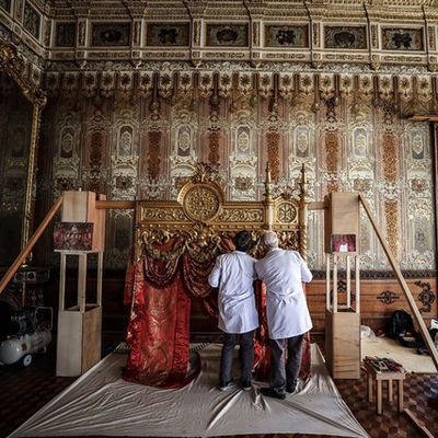 En eskisinin 166 yıllık! Dolmabahçe'de titiz onarım...