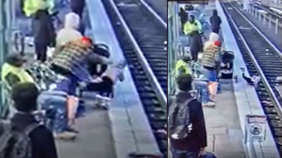 3 yaşındaki çocuğu tren raylarına attı