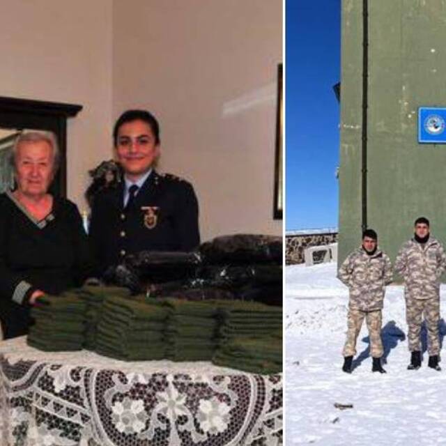 Hatice ninenin hediyesi bere ve boyunluklar Mehmetçiğe ulaştı