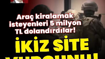 Sahte araç siteleri kurup 5 milyon lira vurgun yaptılar