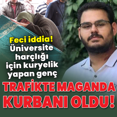 Üniversite harçlığı için kuryelik yapan genç maganda kurbanı!