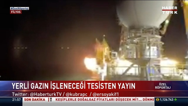 İşte yanan yerli doğalgazın ilk görüntüsü