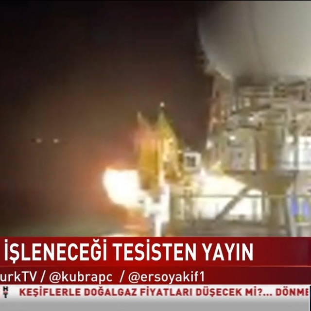 İşte yanan yerli doğalgazın ilk görüntüsü