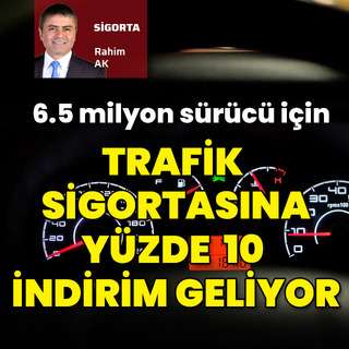 Trafik sigortasına yüzde 10 indirim