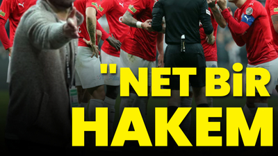 "Net bir hakem hatası var"