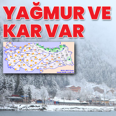 Meteoroloji duyurdu! İki bölgede kar ve yağmur var