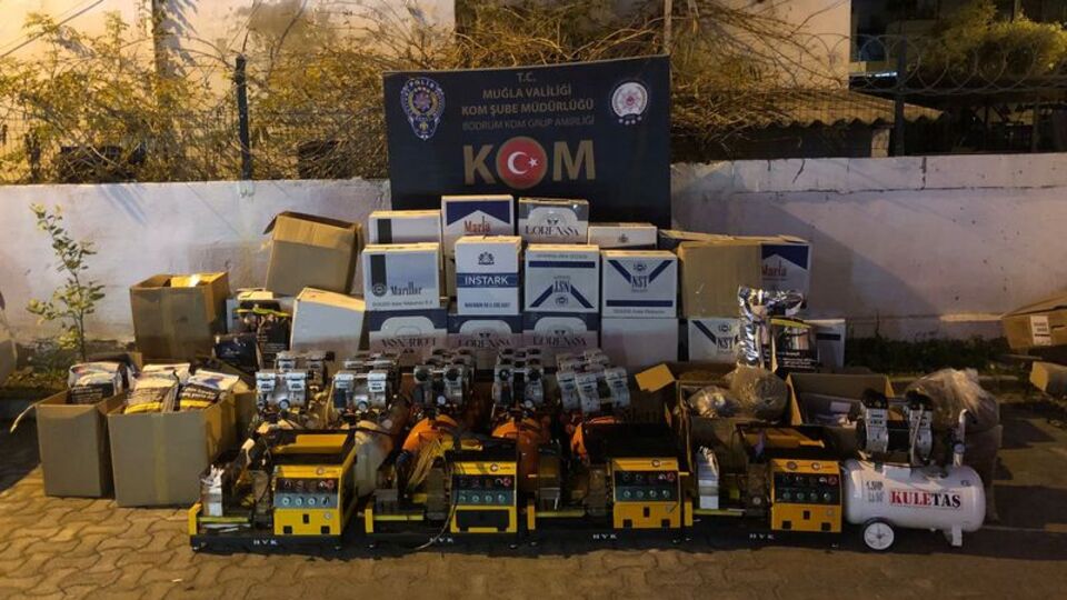 Bodrum'da kaçakçılık operasyonu