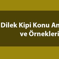 Haber ve dilek kiplerine örnekler