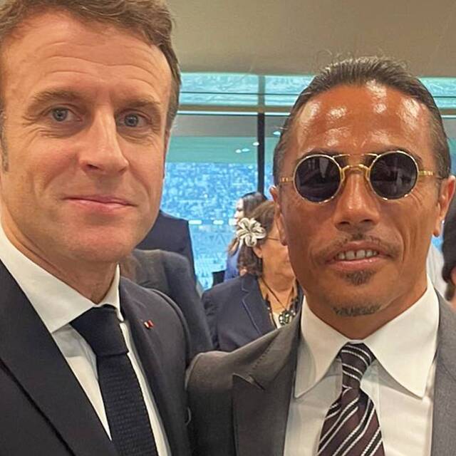 Nusret ile Macron aynı karede