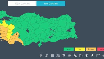 Meteoroloji'den kritik uyarı geldi! 4 kent için "sarı", 7 kent için "turuncu" alarm!