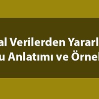 Sayısal verilerden yararlanma örnekleri