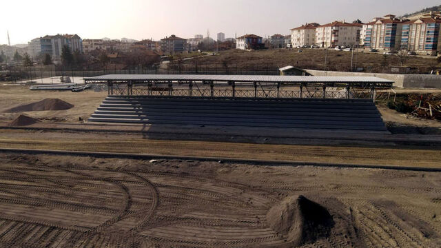 Beypazarı'nın şehir stadı için çalışmaları sürüyor