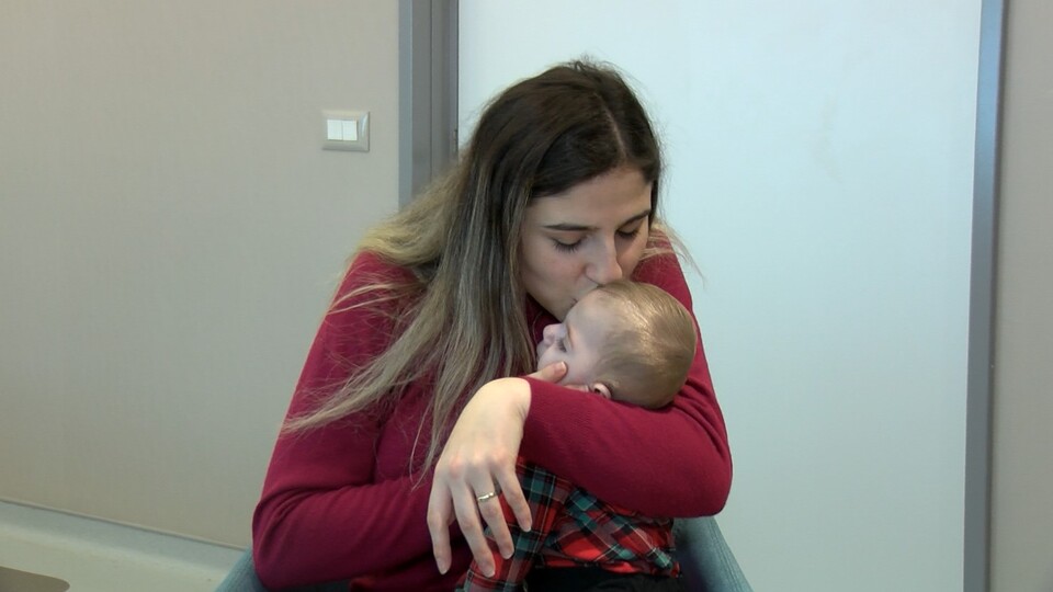 10 aylıkken 5 kilo olan minik Kutay'a mide çevirme ameliyatı