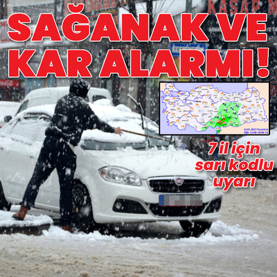 Sağanak ve kar yağışı uyarısı