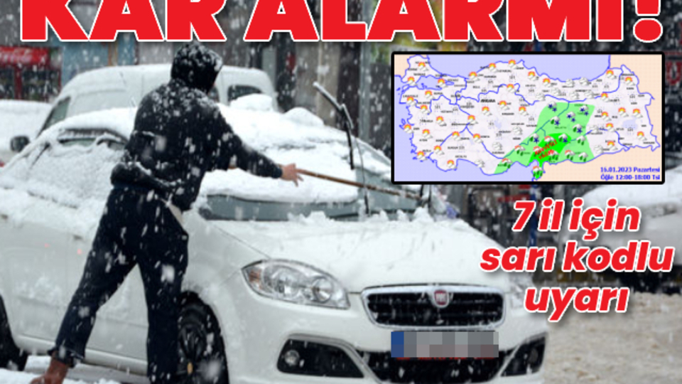 Sağanak ve kar yağışı uyarısı