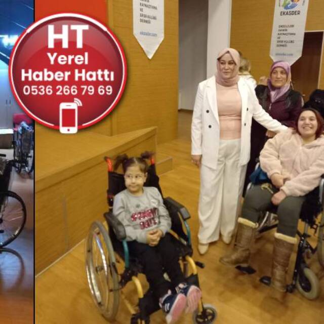 Derneğin etkinliği 9 engelliye sandalye oldu