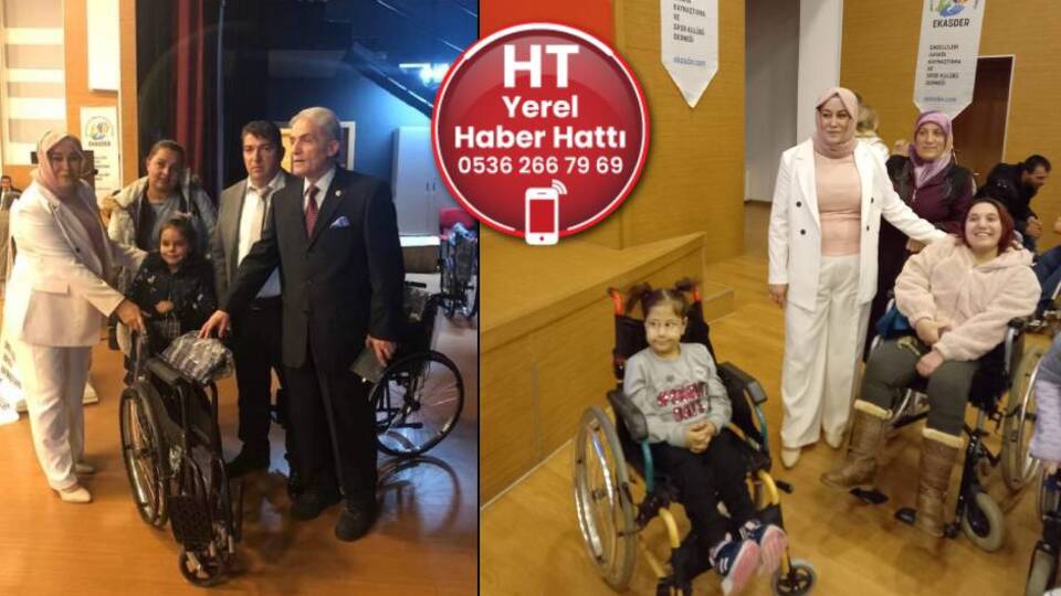 Derneğin etkinliği 9 engelliye sandalye oldu